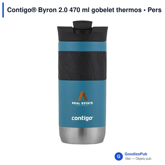 Gobelet thermos personnalisable Contigo® Byron 2.0 470 mlavec logo - Image 8