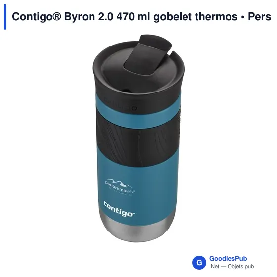 Gobelet thermos personnalisable Contigo® Byron 2.0 470 mlavec logo - Image 9