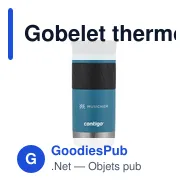 Gobelet thermos personnalisable Contigo® Byron 2.0 470 mlavec logo - Miniature 10