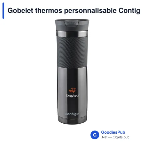 Gobelet thermos personnalisable Contigo® Byron Extra Large 720 mlavec logo