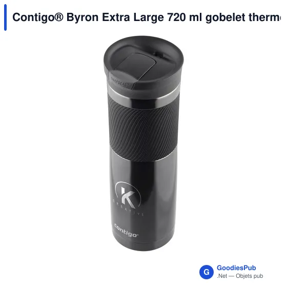 Gobelet thermos personnalisable Contigo® Byron Extra Large 720 mlavec logo - Image 3
