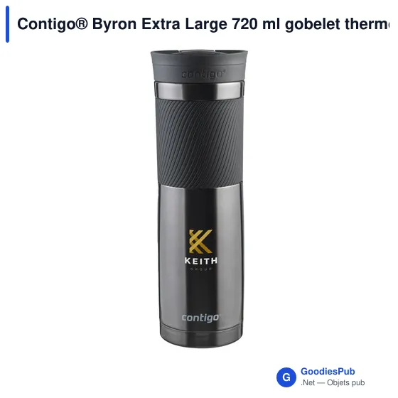 Gobelet thermos personnalisable Contigo® Byron Extra Large 720 mlavec logo - Image 4