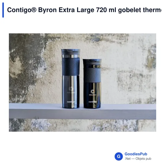 Gobelet thermos personnalisable Contigo® Byron Extra Large 720 mlavec logo - Image 5