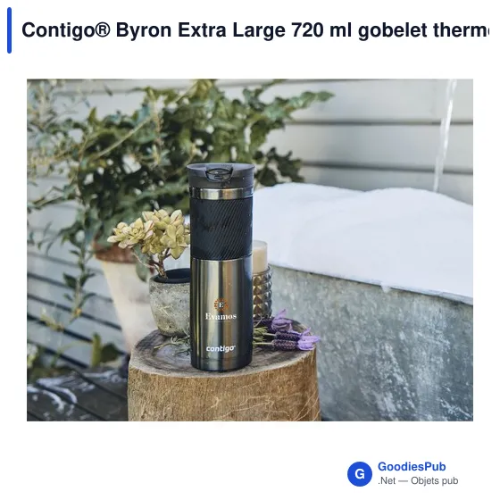 Gobelet thermos personnalisable Contigo® Byron Extra Large 720 mlavec logo - Image 6