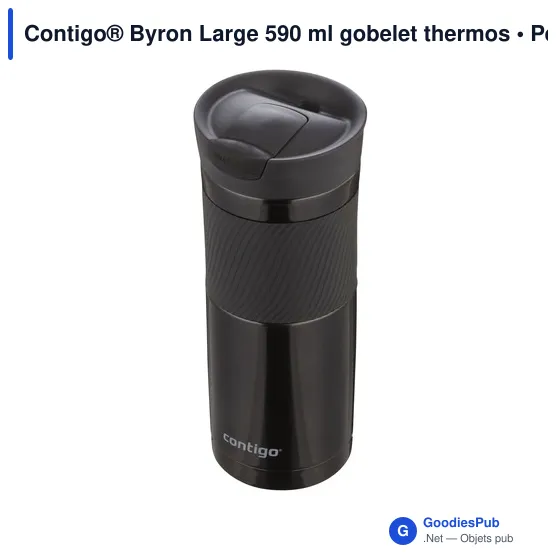 Gobelet thermos personnalisable Contigo® Byron Large 590 ml avec logo - Image 1