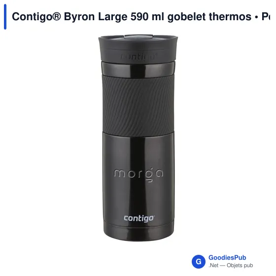 Gobelet thermos personnalisable Contigo® Byron Large 590 ml avec logo - Image 2