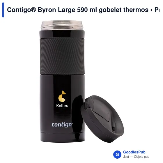 Gobelet thermos personnalisable Contigo® Byron Large 590 ml avec logo - Image 3