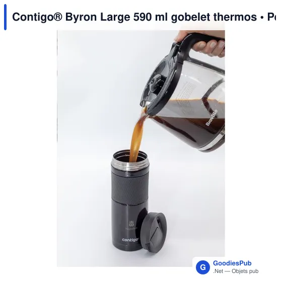 Gobelet thermos personnalisable Contigo® Byron Large 590 ml avec logo - Image 5