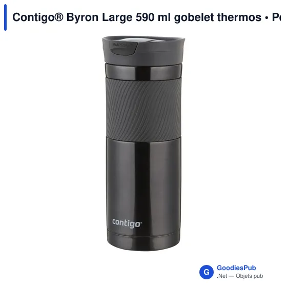 Gobelet thermos personnalisable Contigo® Byron Large 590 ml avec logo - Image 9