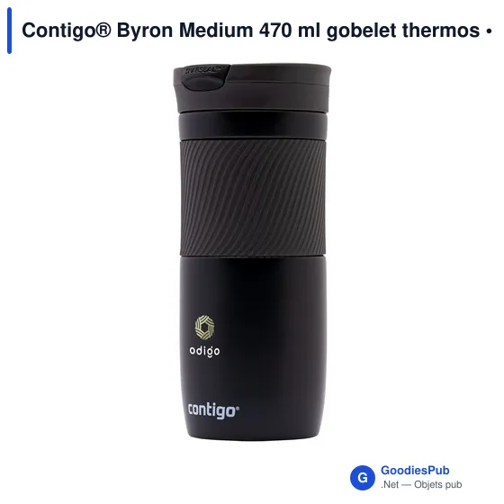 Gobelet thermos personnalisable Contigo® Byron Medium 470 ml avec logo - Image 1
