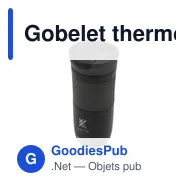 Gobelet thermos personnalisable Contigo® Byron Medium 470 ml avec logo - Miniature 2