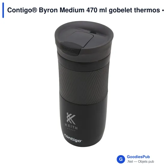 Gobelet thermos personnalisable Contigo® Byron Medium 470 ml avec logo - Image 2
