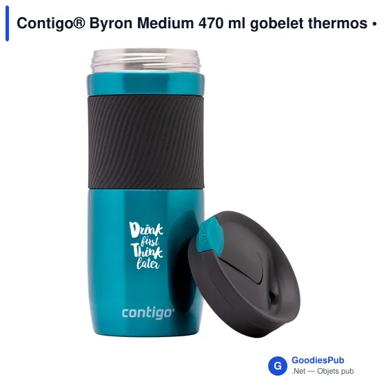 Gobelet thermos personnalisable Contigo® Byron Medium 470 ml avec logo - Image 12
