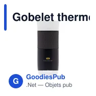 Gobelet thermos personnalisable Contigo® Byron Medium 470 ml avec logo - Miniature 3