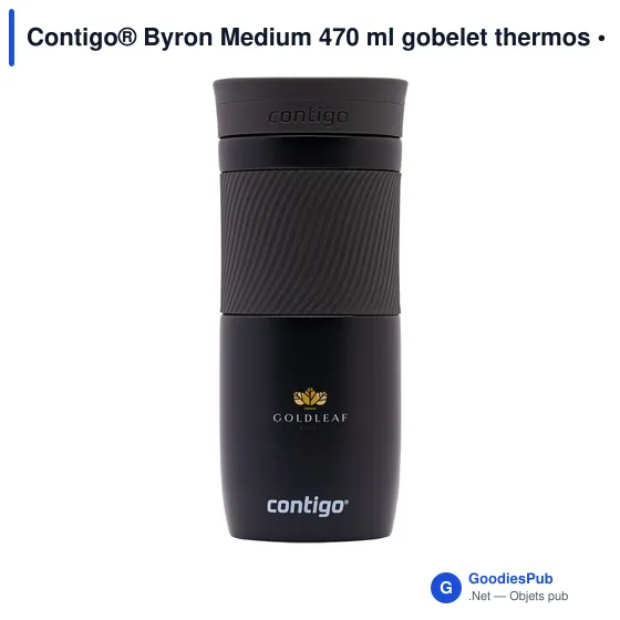 Gobelet thermos personnalisable Contigo® Byron Medium 470 ml avec logo - Image 3