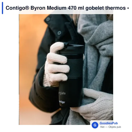 Gobelet thermos personnalisable Contigo® Byron Medium 470 ml avec logo - Image 6