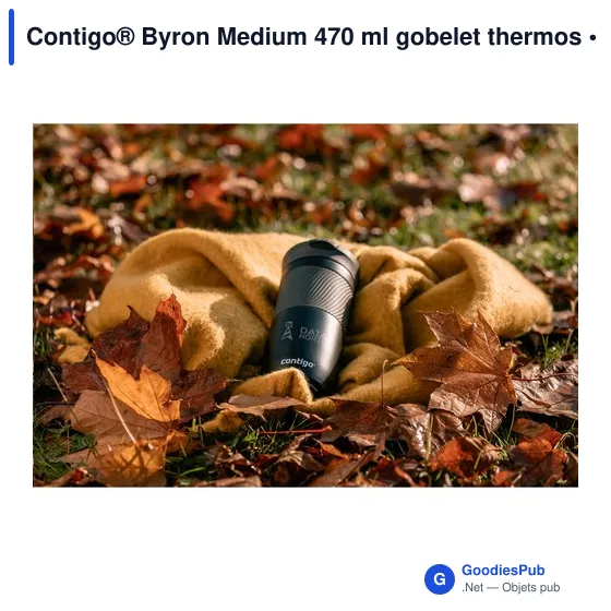Gobelet thermos personnalisable Contigo® Byron Medium 470 ml avec logo - Image 7