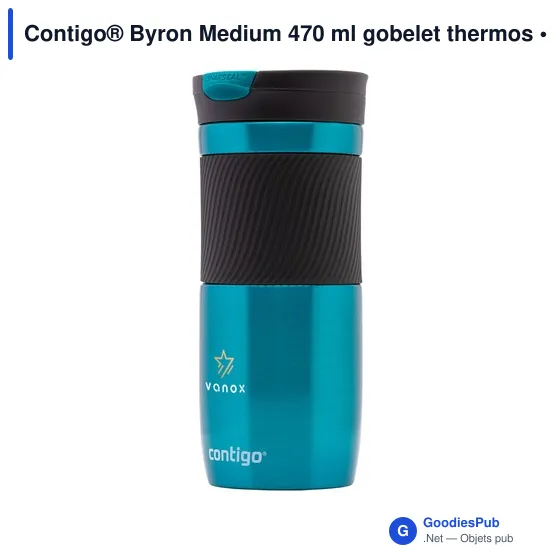 Gobelet thermos personnalisable Contigo® Byron Medium 470 ml avec logo - Image 9