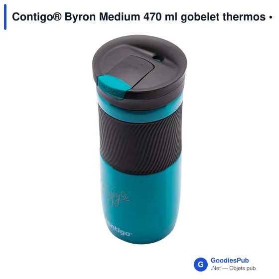 Gobelet thermos personnalisable Contigo® Byron Medium 470 ml avec logo - Image 10