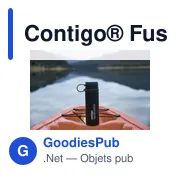 Bouteille isotherme personnalisable Contigo® Fuse 700 ml avec logo - Miniature 8