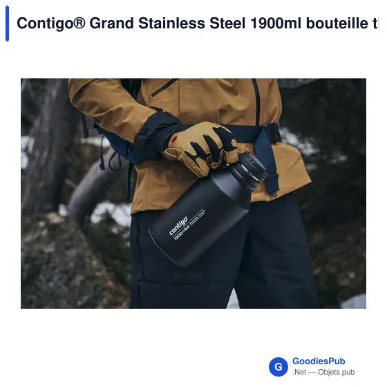 Bouteille isotherme personnalisable Contigo® Grand 1900ml avec logo - Image 9