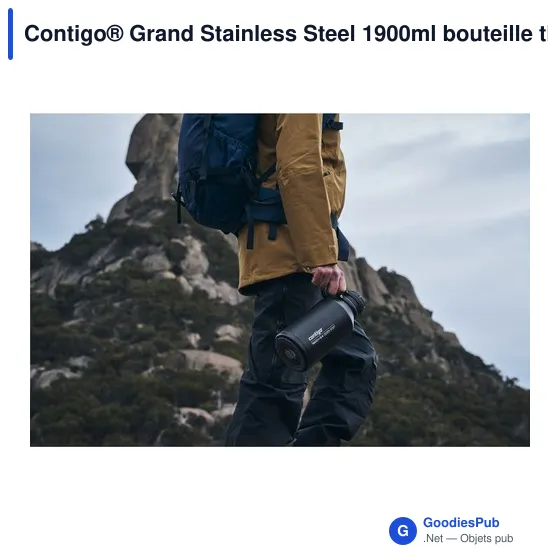 Bouteille isotherme personnalisable Contigo® Grand 1900ml avec logo - Image 10