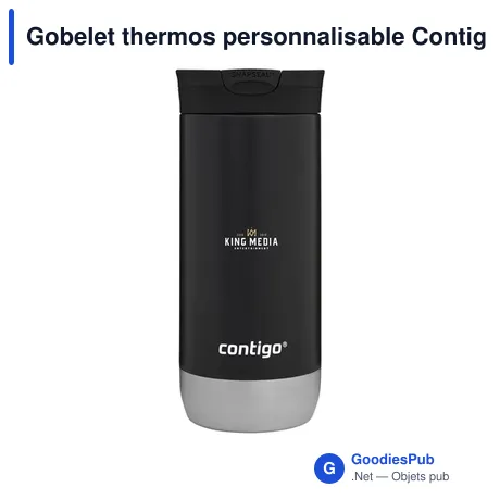 Gobelet thermos personnalisable Contigo® Huron 2.0 470 ml avec logo