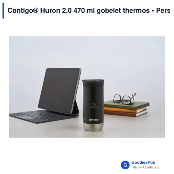 Gobelet thermos personnalisable Contigo® Huron 2.0 470 ml avec logo - Image 11