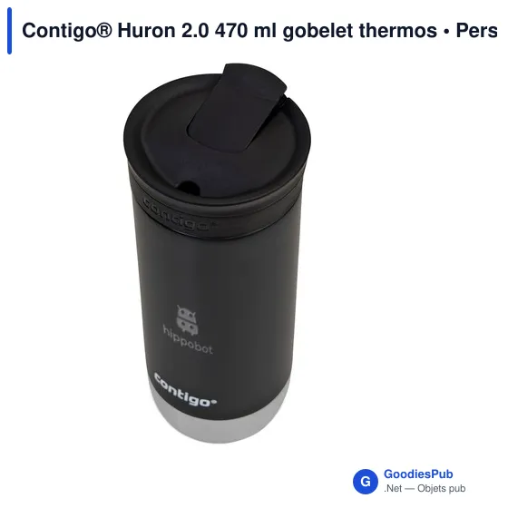 Gobelet thermos personnalisable Contigo® Huron 2.0 470 ml avec logo - Image 3