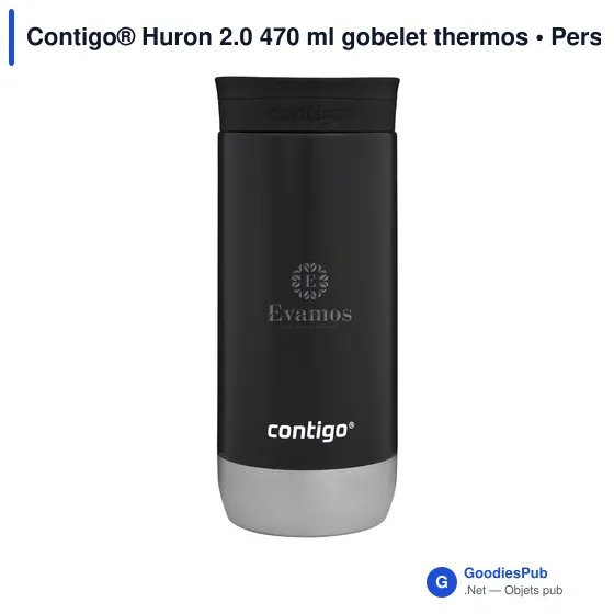 Gobelet thermos personnalisable Contigo® Huron 2.0 470 ml avec logo - Image 5