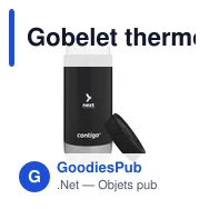Gobelet thermos personnalisable Contigo® Huron 2.0 470 ml avec logo - Miniature 6