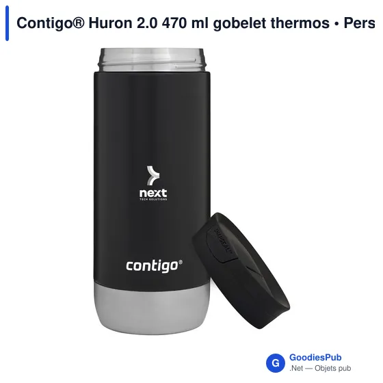 Gobelet thermos personnalisable Contigo® Huron 2.0 470 ml avec logo - Image 6