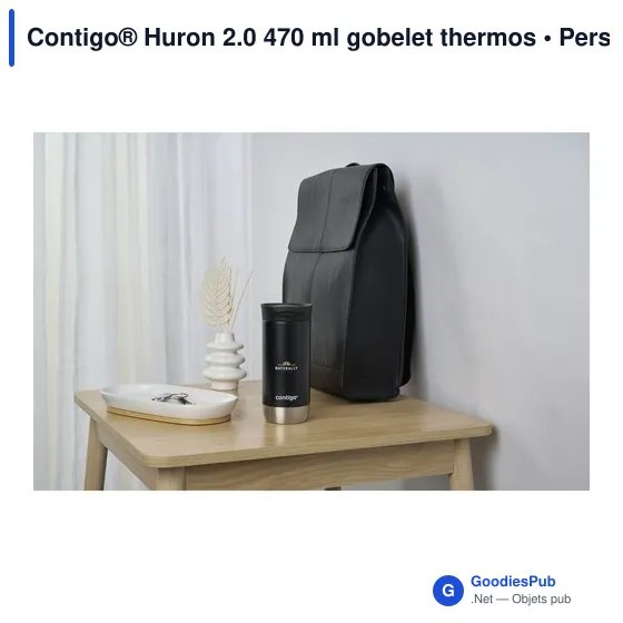 Gobelet thermos personnalisable Contigo® Huron 2.0 470 ml avec logo - Image 10