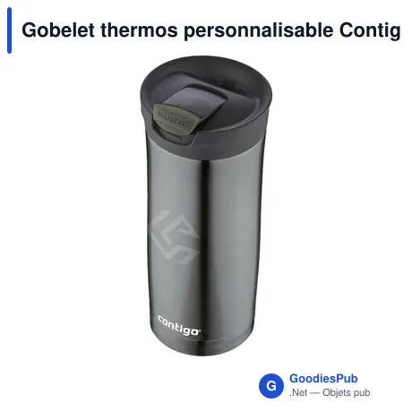Gobelet thermos personnalisable Contigo® Huron 470 ml avec logo