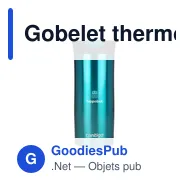 Gobelet thermos personnalisable Contigo® Huron 470 ml avec logo - Miniature 10