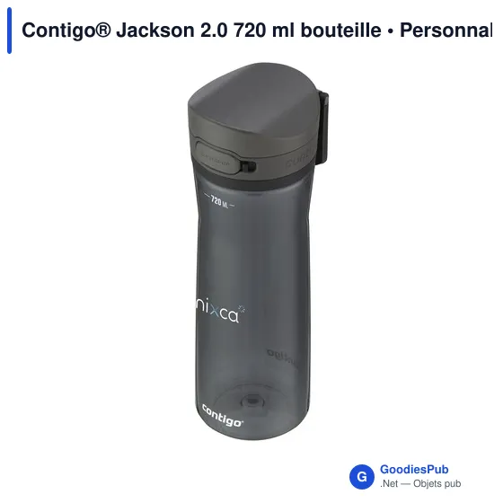 Bouteille d'eau personnalisable Contigo® Jackson 2.0 720 ml avec logo - Image 1