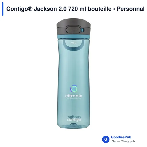 Bouteille d'eau personnalisable Contigo® Jackson 2.0 720 ml avec logo - Image 9