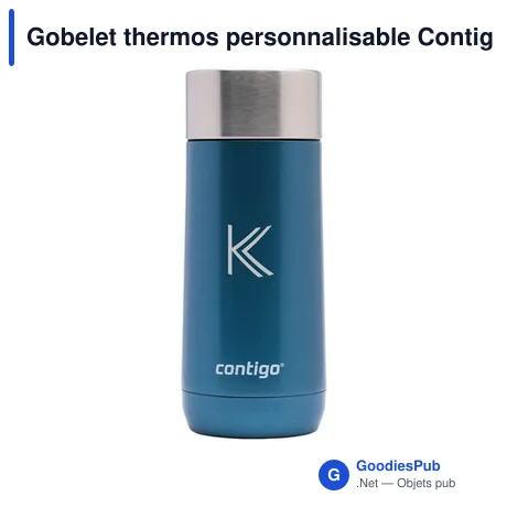 Gobelet thermos personnalisable Contigo® Luxe AUTOSEAL® 360 mlavec logo