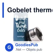 Gobelet thermos personnalisable Contigo® Luxe AUTOSEAL® 360 mlavec logo - Miniature 4