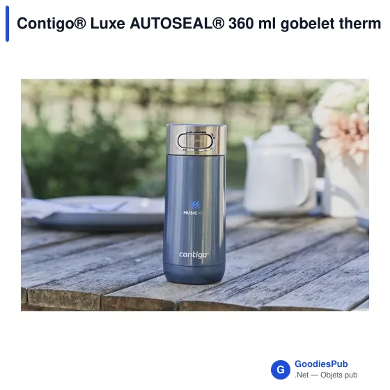 Gobelet thermos personnalisable Contigo® Luxe AUTOSEAL® 360 mlavec logo - Image 7