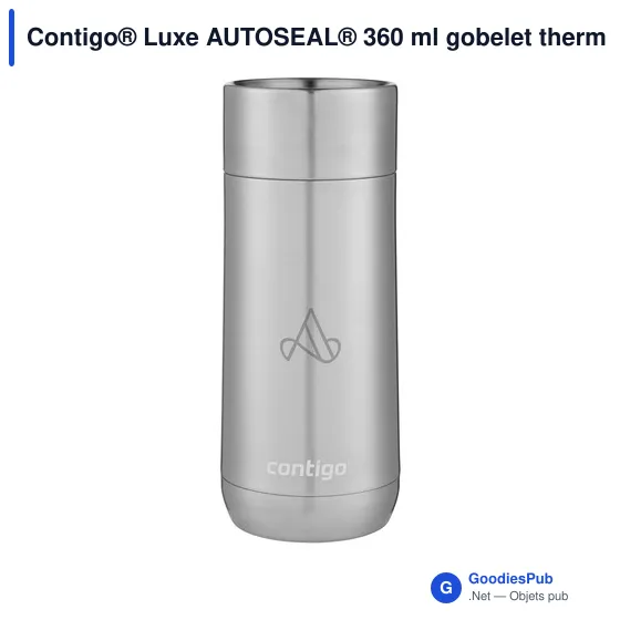 Gobelet thermos personnalisable Contigo® Luxe AUTOSEAL® 360 mlavec logo - Image 10