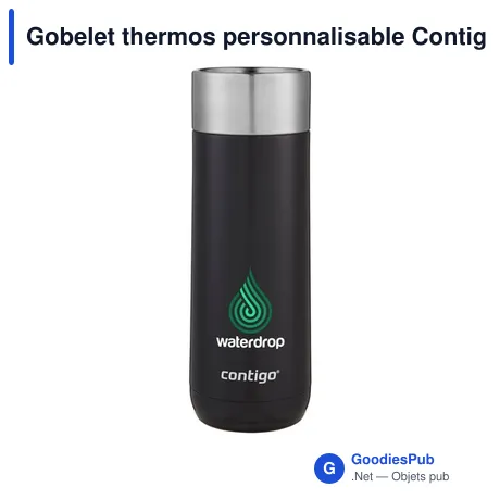 Gobelet thermos personnalisable Contigo® Luxe AUTOSEAL® 470 mlavec logo