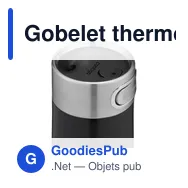 Gobelet thermos personnalisable Contigo® Luxe AUTOSEAL® 470 mlavec logo - Miniature 5