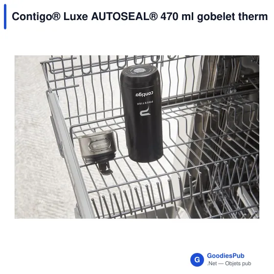 Gobelet thermos personnalisable Contigo® Luxe AUTOSEAL® 470 mlavec logo - Image 8