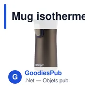 Mug isotherme personnalisable Contigo® Pinnacle 300 ml avec logo - Miniature 11