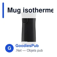Mug isotherme personnalisable Contigo® Pinnacle 300 ml avec logo - Miniature 3