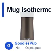 Mug isotherme personnalisable Contigo® Pinnacle 300 ml avec logo - Miniature 10