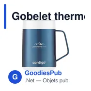 Gobelet thermos personnalisable Contigo® Streeterville 420 ml avec logo - Miniature 8