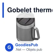 Gobelet thermos personnalisable Contigo® Streeterville 420 ml avec logo - Miniature 10