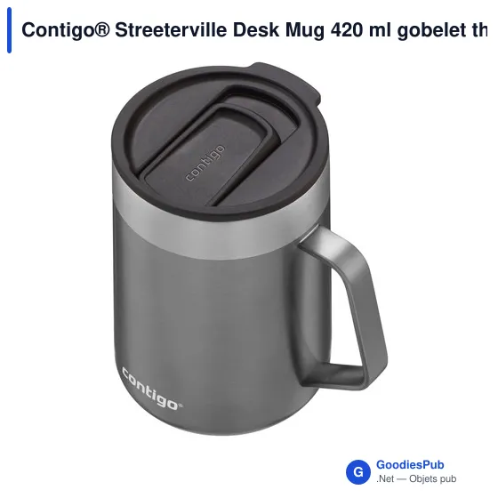 Gobelet thermos personnalisable Contigo® Streeterville 420 ml avec logo - Image 10